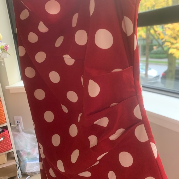 Vintage dots red dress - Picture 4 of 6
